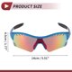thumbnail image 4 of Ofertas únicas 1 juego de gafas de montar para motocicleta PC TPU gafas de ciclismo lente roja marco azul, 4 of 6