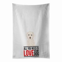 Carolines Treasures WDK3634WTKT 28 x 19 in. Unisex Doodle Cream No.2 White Dish Towels Kitchen Towel - Set of 2