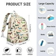 thumbnail image 6 of Colorful Funny Dachshund Backpack for School,Cute School Bag,Schoolbag with Adjustable Shoulder Straps & Padded Back,13.4"x11"x4.7", 6 of 6