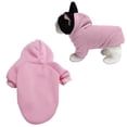 thumbnail image 2 of Xingjin Pet Fleece Dog Cat Puppy Hoodies Coat, Warm Sweatshirt Sweater Dog Outfits for Small Pets Everyday Warmth Comfort Indoor Outdoor and Casual Wear,Pink,S, 2 of 10
