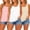 Pink,White,Beige, variant on 3 Pack Plus Size Tank Tops for Women Summer Casual Sleeveless Scoop Neck Soft Stretchy Basic Shirts