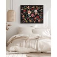 thumbnail image 3 of Watercolor Flowers Wall Art for Living Room,Canvas Picture Wall Decor for Bathroom Bedroom,Farmhouse Floral Vintage Black Painting Artwork for Office Kitchen Hallway Dining Room Home Decor 20"x24", 3 of 8