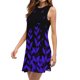 thumbnail image 4 of Vestido de Verano Casual de Mujer Impreso sin Mangas con Cuello en V Conjunto Superior, Imitación de Algodón Tirar Marco Suelto, 4 of 9