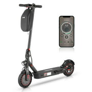 iScooter MAX Electric Scooter, Up to 21 MPH, 10" Solid Tires, 500W Motor, 30 miles Long-Range Battery, Electric Scooter for Adults, Foldable & Portable Commuting Scooter with Double Braking System