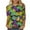 8-Green, variant on Cavosen Carnival Day Blouses for Women 3/4 Sleeve Festival Mardi Gras Round Neck Blouse Striped Graphic Print Tops Holiday Novelty Shirts Dressy Athletic Tees Party Shrove Tuesday Green S