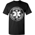 thumbnail image 2 of EMT - playera para hombre con diseño de estrella de la vida envejecida, 2 of 6