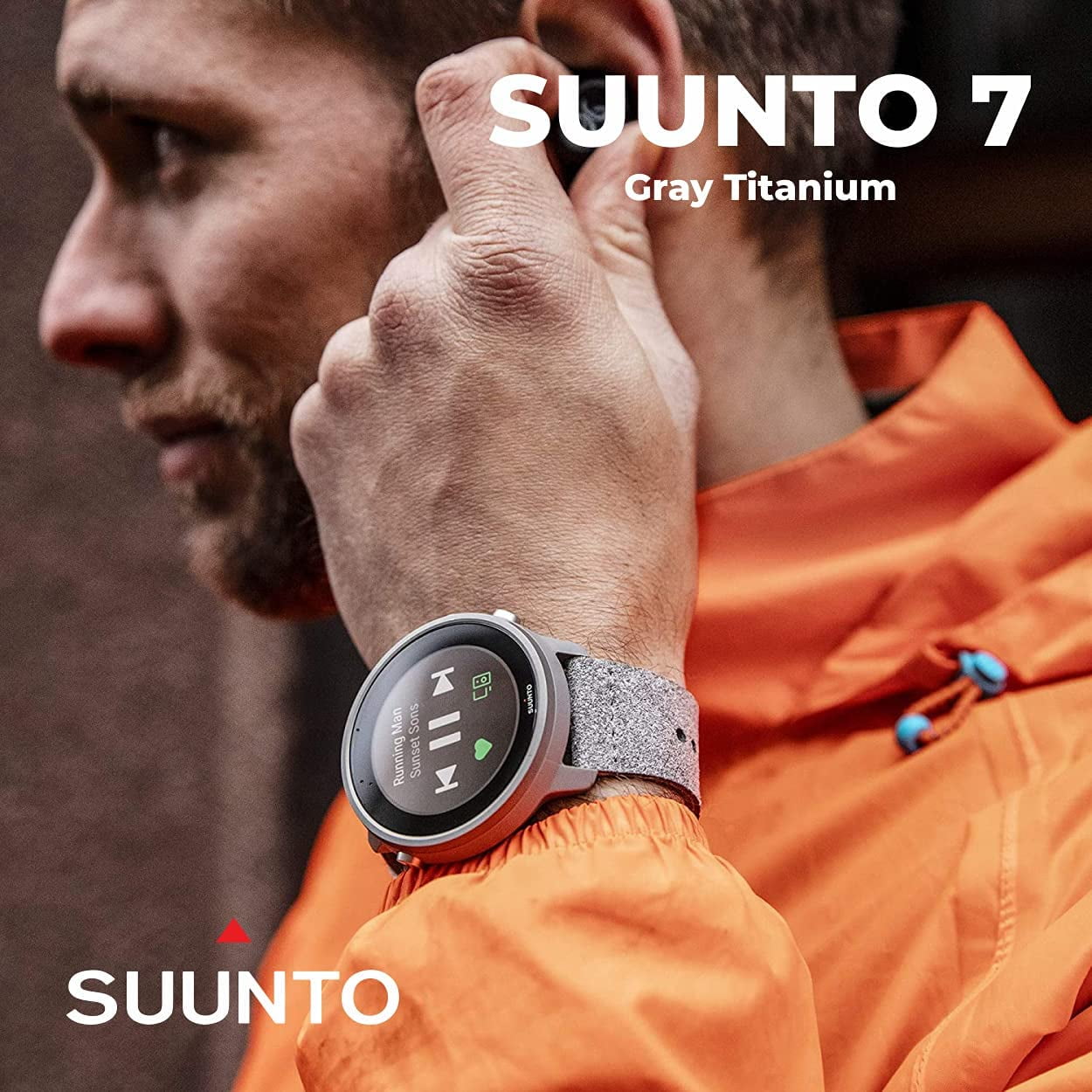 Suunto 7 GPS Sports Smart Watch, Gray Titanium with Wearable4U 