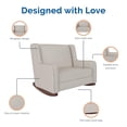 thumbnail image 2 of Baby Relax Hadley Upholstered Double Rocker Chair, 2 of 5