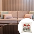 thumbnail image 3 of Cateissary Fundas decorativas navideñas para cojines, funda de almohada con forma cuadrada, funda de cojín estampada, fundas para sofá cama y Kits de decoración para fiestas Tipo 1 Cateissary HA069995-01B, 3 of 6