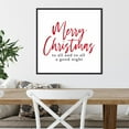 thumbnail image 3 of Amanti Art Merry Christmas to All Script Framed Canvas Wall Art Print - Black, 3 of 3