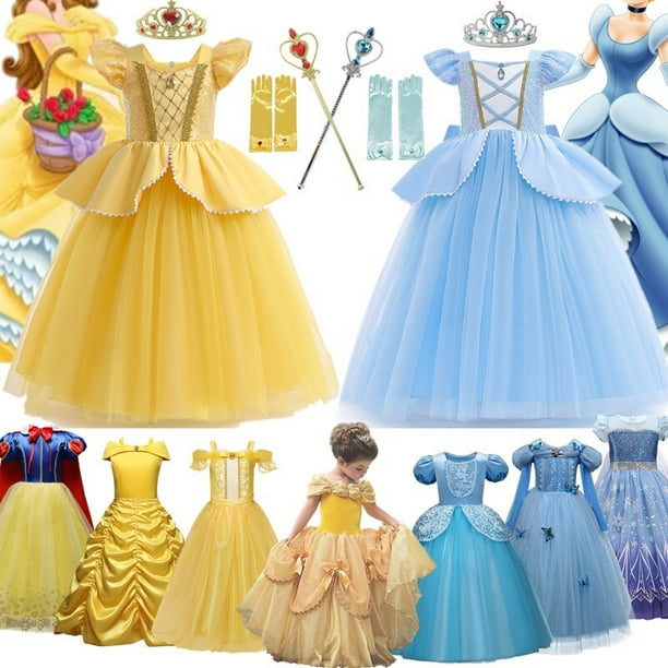 Disfraz de la princesa bella para niñas hotsell