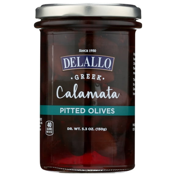 DeLallo Pitted Calamata Greek Olives, 5.64 Oz