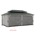 thumbnail image 3 of Sunjoy Replacement Gazebo Curtain Panles,Waterproof 6-Panel Screen Walls Outdoor Curtain for 12 x 20 ft Gazebo, Patio & Backyard Protection, 3 of 4