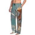 thumbnail image 6 of Honiee Starry Sky Cloud Fox for men - a sleek fusion of Straight Pajama Pants, versatile Lounge Pants, and cozy Sleepwear, all rolled into one-Medium, 6 of 6