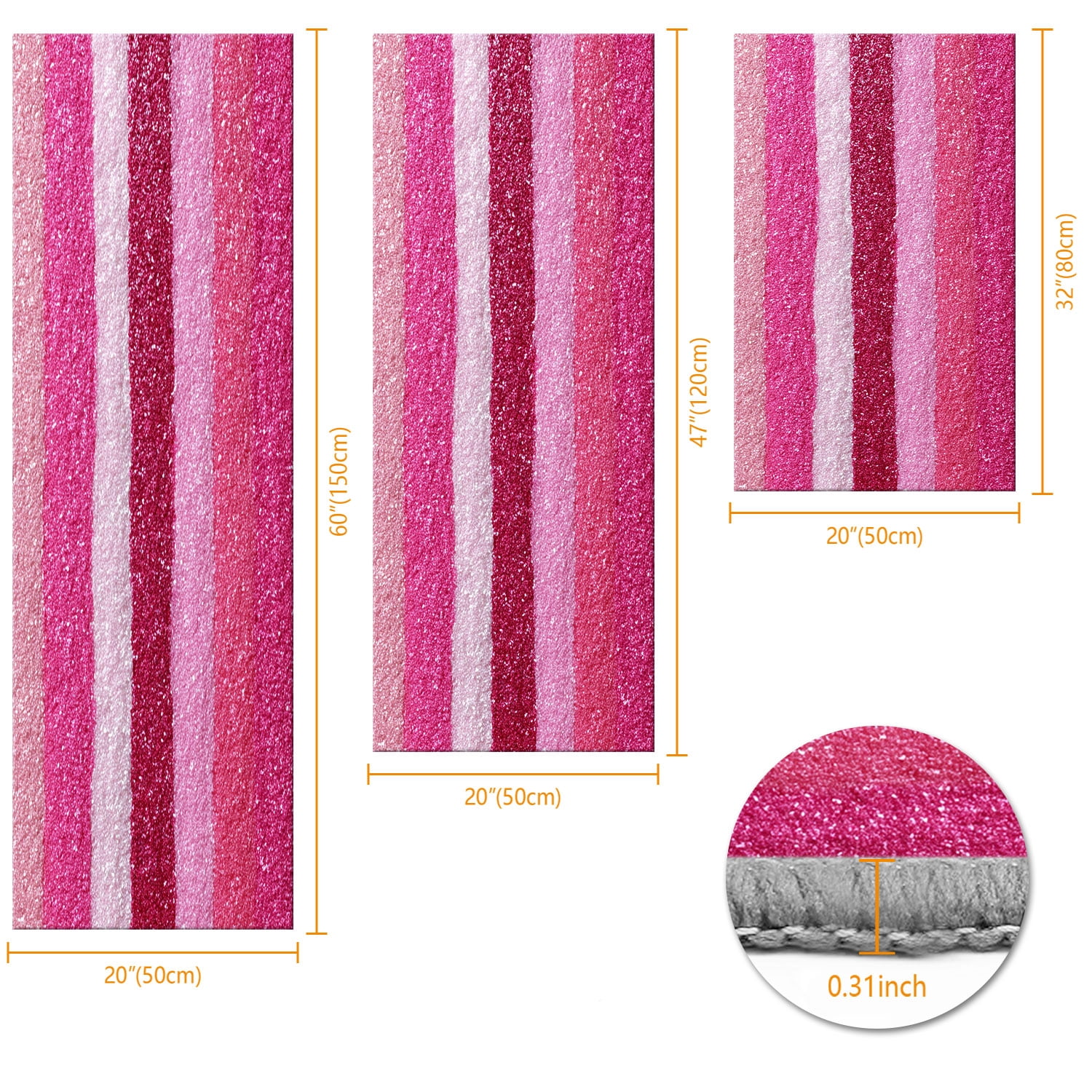 Three-Piece Kitchen Rug Set, Abstract Pattern Kitchen Hallway Rug, Soft And Comfortable, Suitable for Sinks, Floors, Entrances, Hallways, Bathrooms
