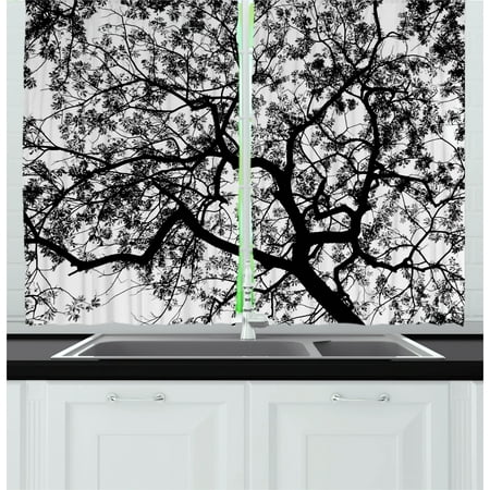 Forest Curtains 2 Panels Set Forest Tree Branches Modern