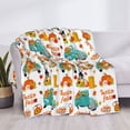 thumbnail image 3 of Yiaed Fall Pumpkins And Sunflowers Print Blanket Throw Blanket Soft Cozy Flannel Blanket for Home Bed Sofa Couch Chair-60"x50", 3 of 6
