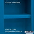 thumbnail image 2 of Salsbury Industries Compartment Shelf for 12 by 15-Inch Metal Locker, Blue, 2 of 4