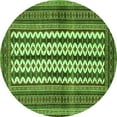thumbnail image 1 of Ahgly Company Indoor Round Southwestern Green Country Area Rugs, 6' Round, 1 of 1