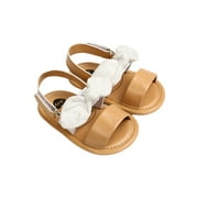Multitrust Summer Newborn Baby Kids Girl Cute Bowknot Shoes Anti-Slip Soft Sole Sandals