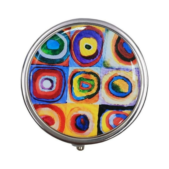 BE-TOOL Mini Portabler Metal Round Pill Box Storage Prescription Medication Pills Organizer 11 Choices