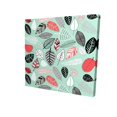 thumbnail image 1 of Turquoise leaf patterns - 36"x36" canvas - Print on demand, 1 of 5
