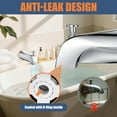 thumbnail image 3 of Universal Bathtub Tub Spout with Diverter, Fits 1/2" Slip-Fit Copper Pipe Connection, Pull Down Bathtub Faucet Spout Replacement, Easy Installation (Chrome), 3 of 4