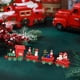 thumbnail image 5 of Tren navideño de madera pintado, adorno navideño para mesa navideña, adorno para festival, decoración de fiesta, 5 of 5