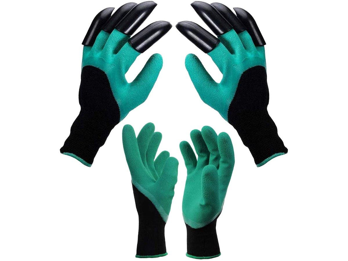 As Seen on TV Garden Genie Gloves with planting Claws 1 pair 