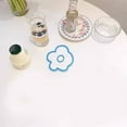 thumbnail image 4 of Posavasos de acrílico transparente Jadeshay Posavasos de flores acrílico resistentes al calor, 4 of 5