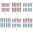 thumbnail image 2 of facefd Lot de 12 T-Shirts de Golf Balle en Plastique Support Stable Portable Réutilisable Extérieur Intérieur Accessoires de Pratique de Golf Apprenants Rouge 76mm, 2 of 5