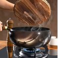 thumbnail image 4 of 11"/28CM Cast Iron Pan Splash Resistant Design Rust Proof Durable Construction Even Heat Distribution Healthy Cooking Essential for Indoor Outdoor Use Oven Safe, 4 of 9