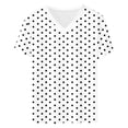 thumbnail image 5 of Summer Blouses for Women Polka Dot Print Shirt Short Sleeve V Neck Tshirts Trendy Dressy Casual Tops Blusas Mujer Basicas, 5 of 5