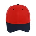thumbnail image 2 of Casquette de Baseball Ajustable Bicolore, Rouge Marine, 2 of 2