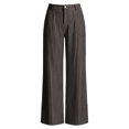 thumbnail image 4 of QGJZVUNL Button High Waist Trousers for Womens Striped Wide Leg Pants with Pockets Size XL, 4 of 6
