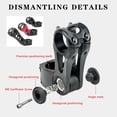 thumbnail image 1 of Handlebar Stem Front Fork 31.8MM Aluminum Alloy 85 Degree The height and angle Adjustable Bike Extender Replacement Detachable Riser Red 28.6mm 110mm, 1 of 9