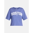 thumbnail image 5 of No Boundaries Boxy Cropped Graphic Tee, Women's XXS-XXL, 5 of 5