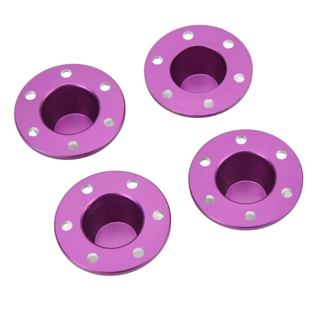 Wheel Hub Dust , Stable Performance Wheel Hubcaps Aluminum Alloy For 1/6 RC Car Purple