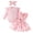 P6-Pink, variant on CAUYDY Little Baby Girl Clothing Newborn Ruffle Sleeve Romper Cute Sets 0 3 6 9 12 18 Months Toddler Photography Outfits Kids Suit Shower Christmas Gift Hot Pink Sizes 6-12 Months