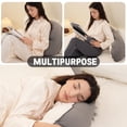 thumbnail image 4 of Almohada corporal Ailuteie Peallow Long Round para adultos de color blanco grisáceo, 4 of 7