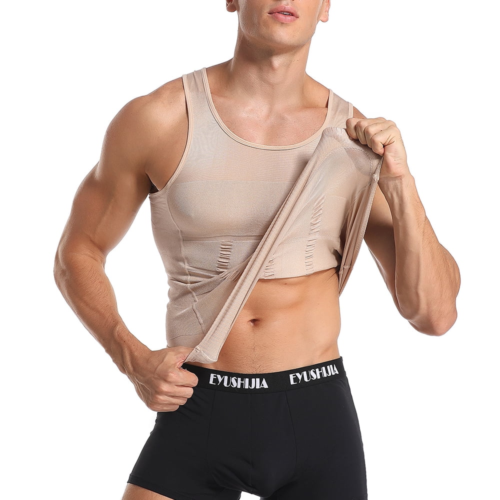 Details about   Men Body Toning Underhirt Muscle Compression Shapewear Tummy Control Shaper Vest