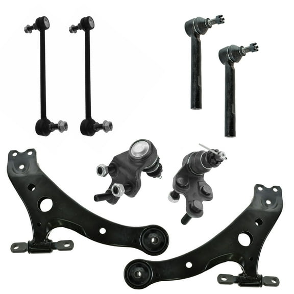 Front Control Arm Ball Joint Sway Bar Link Tie Rod Steering Suspension Kit 8pc PSA65806