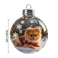 thumbnail image 6 of Christmas Dog Snow Ornaments,Collection Crystal Glass Ornament, Vivid 3D Animal Christmas Decoration, Clear Plastic Xmas Balls, Luxury Winter Tree Decor Sparkling Star Accents,Holiday Ornaments, 6 of 6