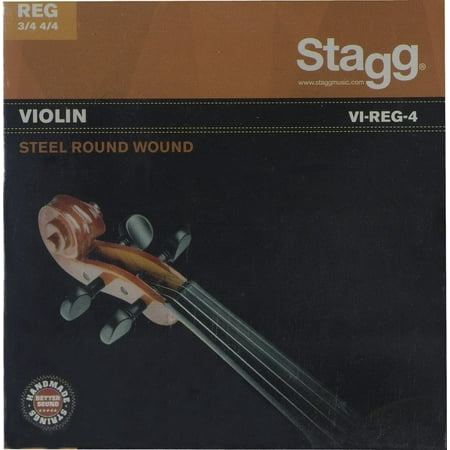 Stagg Model VI-REG-4 full set of 4 Violin Strings for 3/4 and 4/4 Size Violins