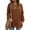 Caramel, variant on Fantaslook V Neck Sweatshirts for Women Casual Long Sleeve Tops Oversized Sweatshirt With Pockets