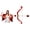 Red, variant on Nicky Bigs Novelties Cupid Bow and Arrow Prop Set - Gold and Red, Valentines Halloween Costume Accessory