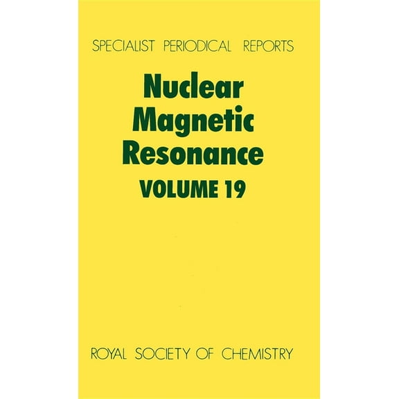 Specialist Periodical Reports - Nuclear Nuclear Magnetic Resonance: Volume 19, Book 19, (Hardcover)