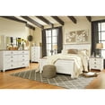 thumbnail image 3 of Signature Design by Ashley Willowton Queen Full Panel Headboard in Whitewash, 3 of 9