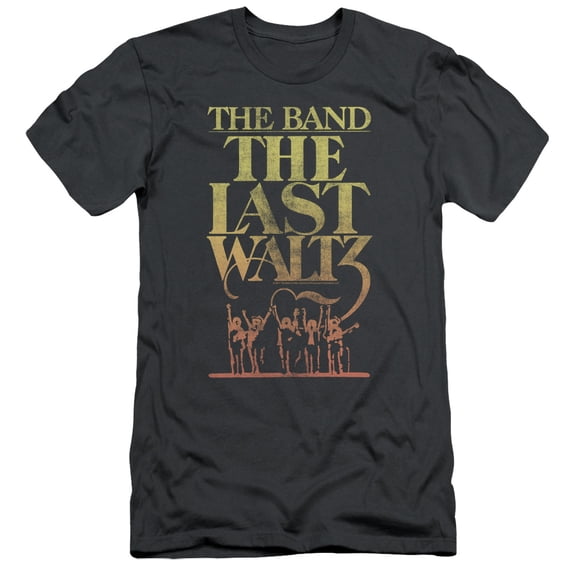 The Band The Last Waltz Adult 30/1 T-Shirt Charcoal
