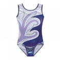 thumbnail image 3 of Girls Leotards Gymnastic Dance Onesies Ballet Tank Sleeveless Colorful Shiny Leotard, for 5-14 Years, 3 of 7